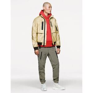 Stone Island Shadow Project Lasered Poly-Hide  gold bomber jacket size small